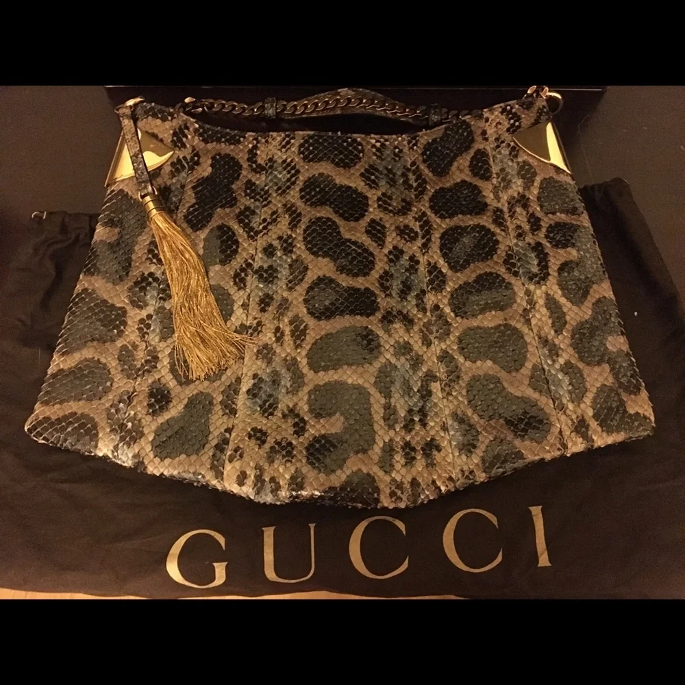 GUCCI 🐍 Python bag - Picture 3 of 12